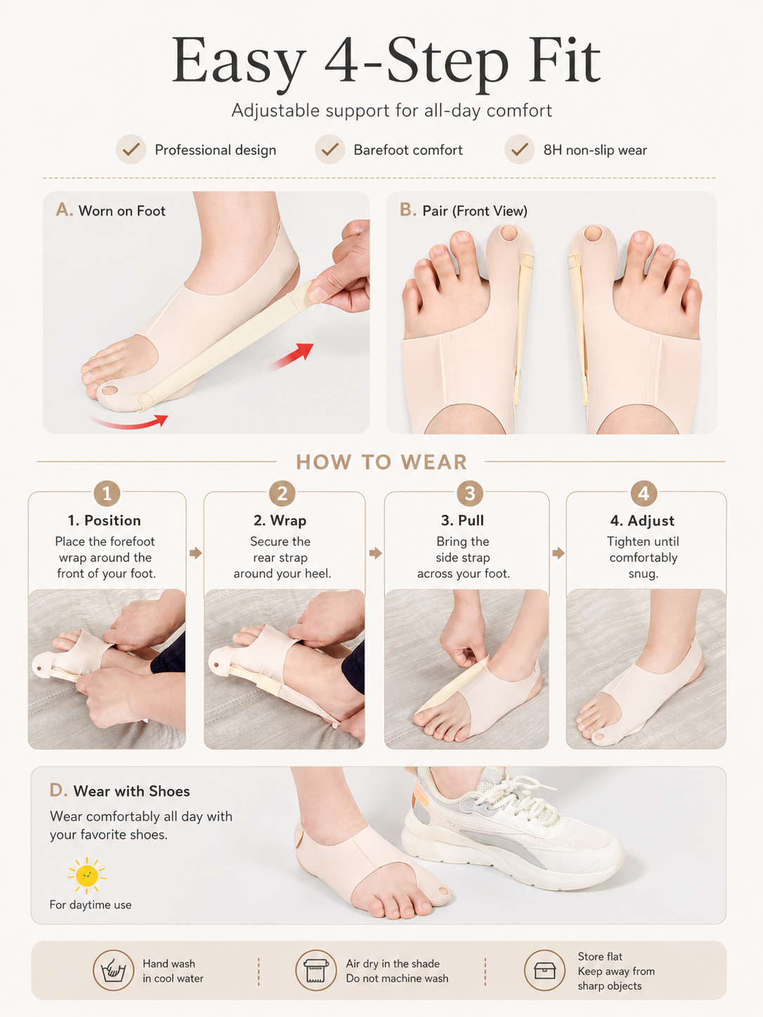 Adjustable Bunion Support Wrap