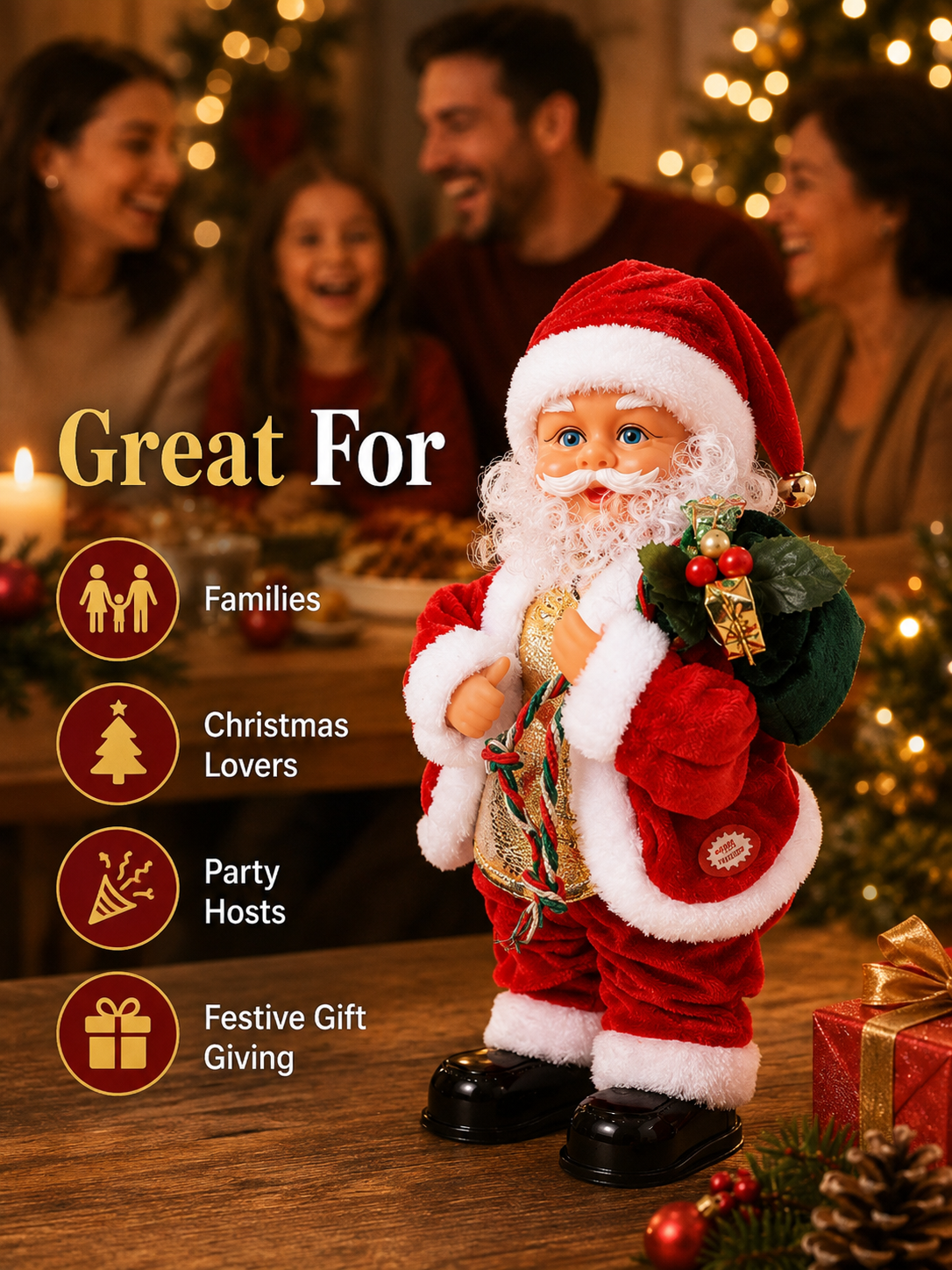 ๐
Dancing Santa Claus Toy with Music