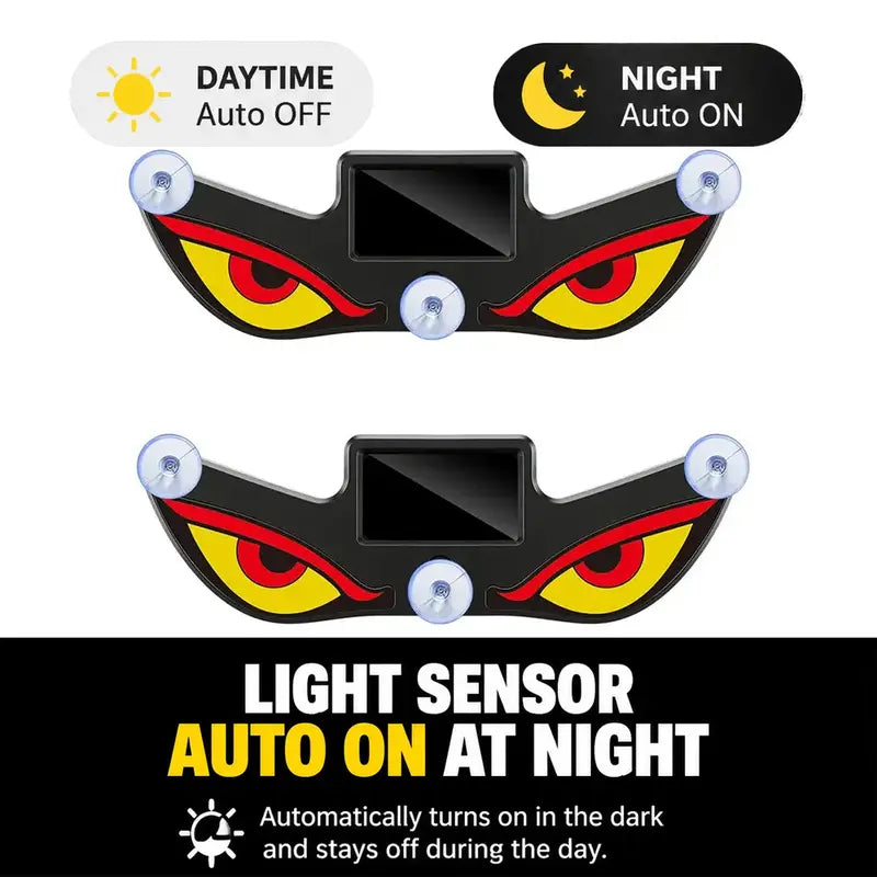 Dynamic LED Rear Window Display - Vampire Devil Eye