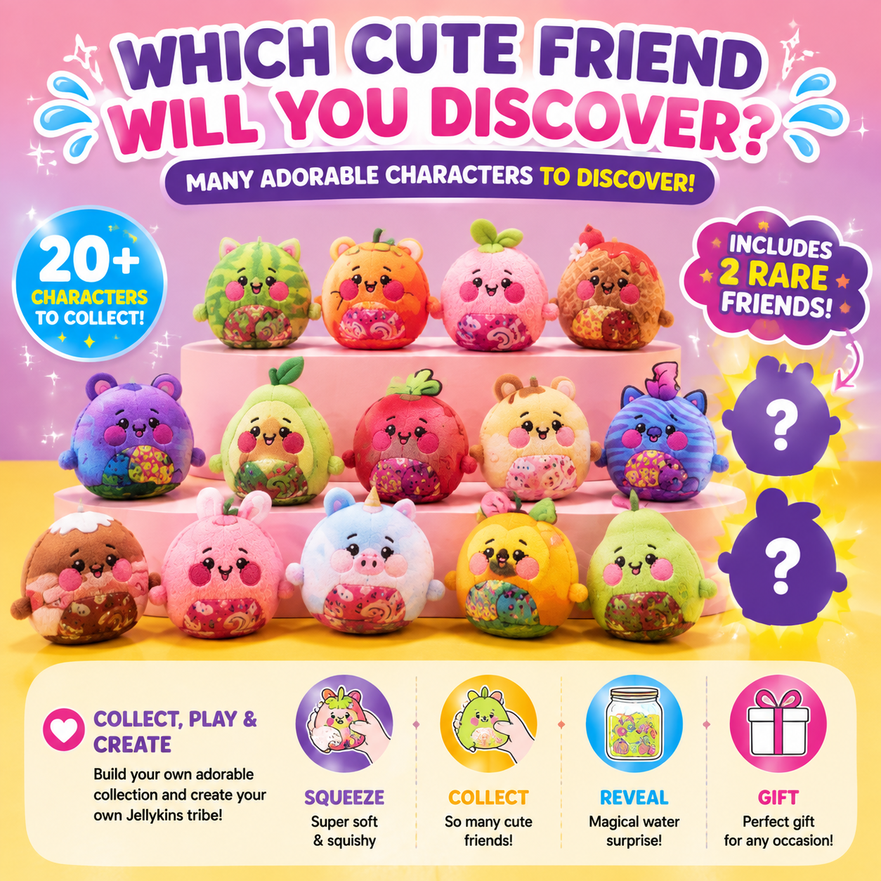 Magic Surprise Plush Jar 2026 – Cute Hidden Collectible Toy Gift For Kids