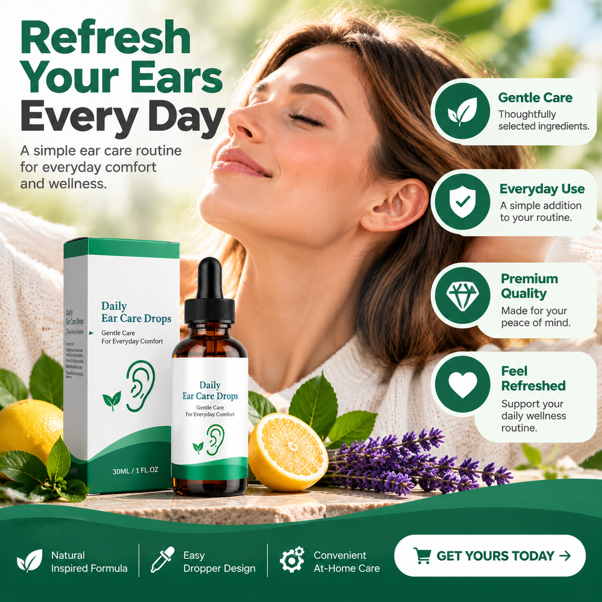 ๐ง EAR CARE DROPS | Easy Dropper Formula for Daily Personal Care & At-Home Wellness