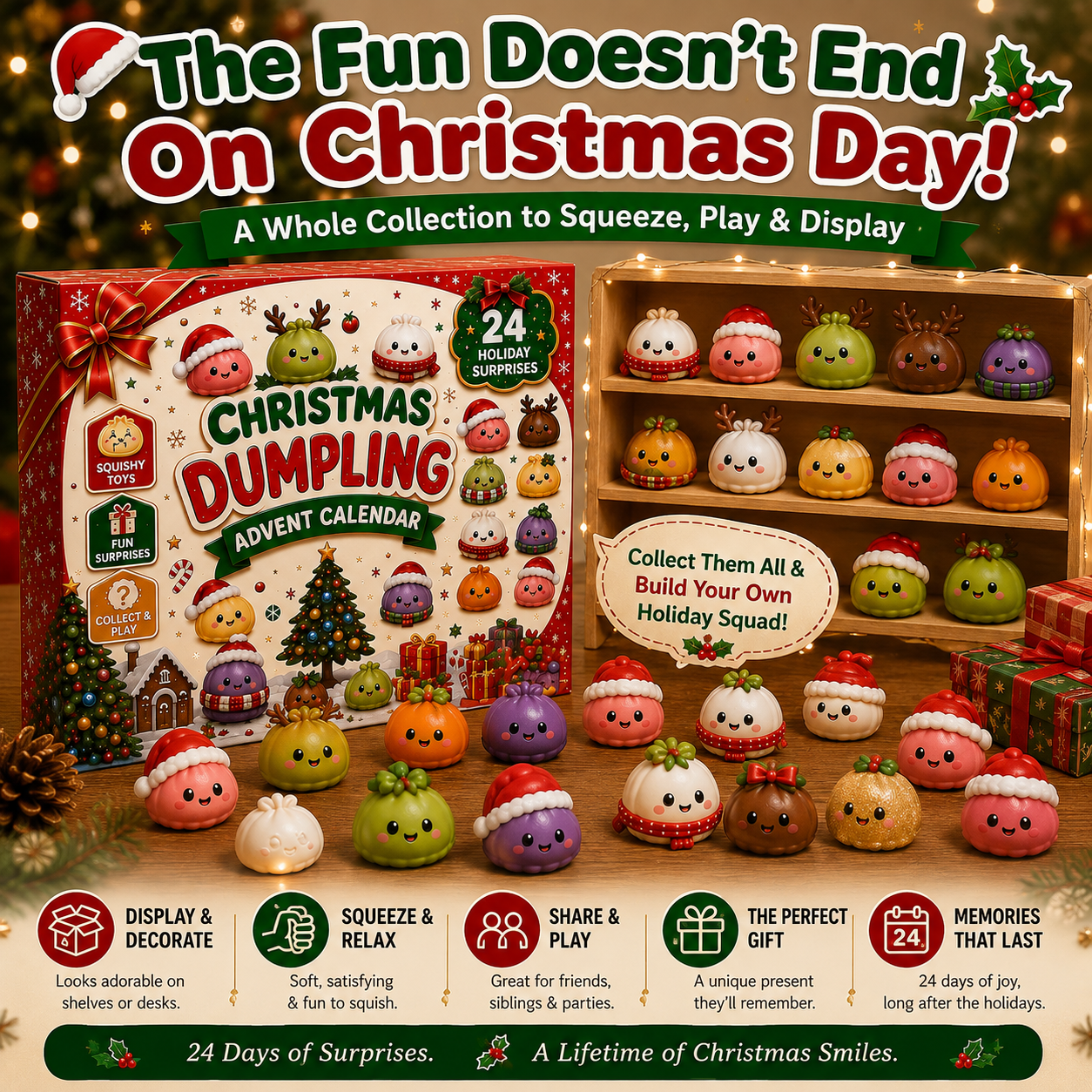 ๐
CHRISTMAS SPECIAL | 24 Days of Mini Squishies โ Cute 2026 Advent Calendar with Daily Dumpling Surprises