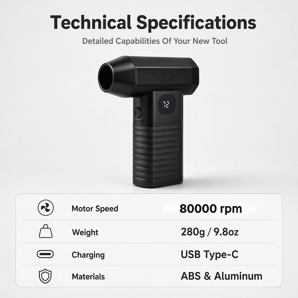 Handheld Wireless Mini High Speed Turbo Fan!!!