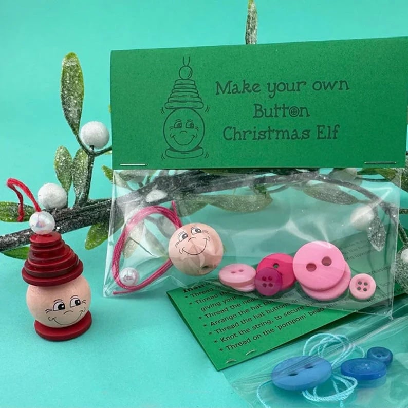 โ๏ธ DIY Button Snowman Ornament Kit