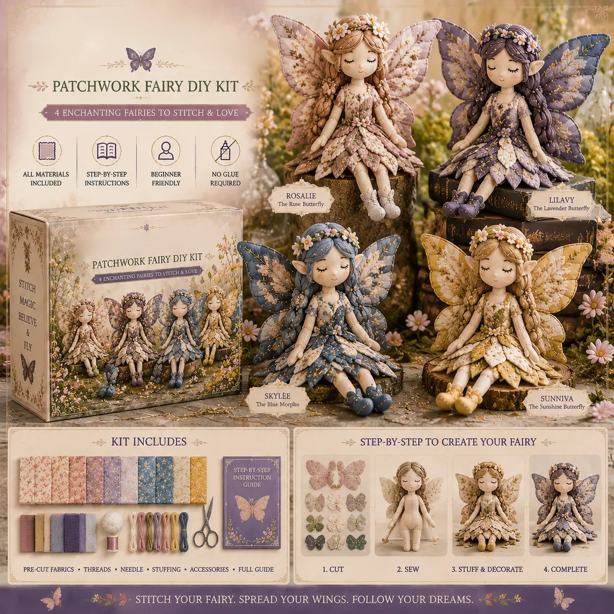 🔥LAST DAY 49% OFF🧵Fairy Patchwork DIY Collection