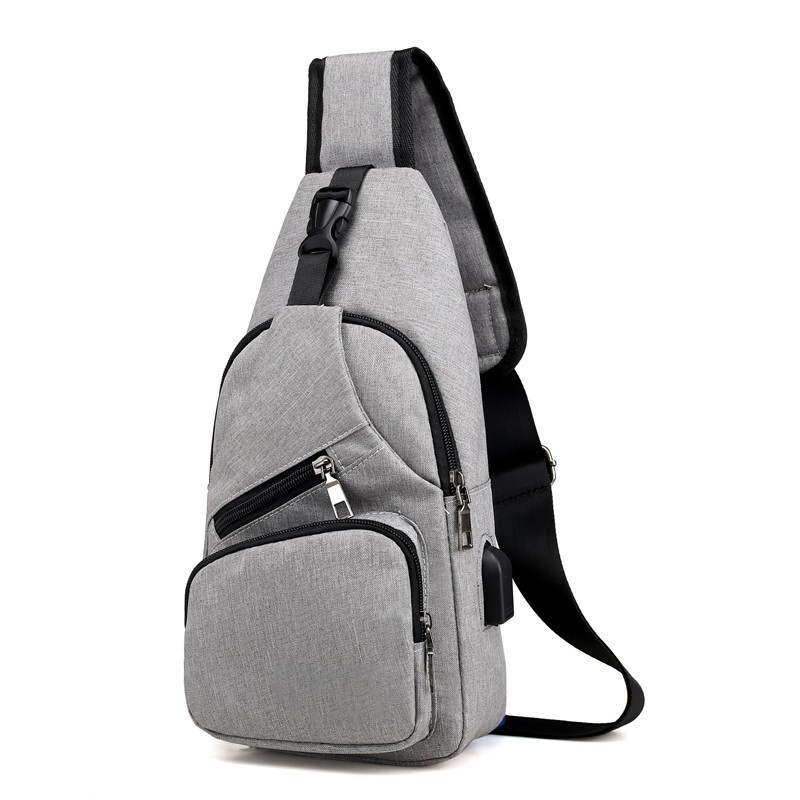 Men's Waterproof Oxford Sling Chest Bag for Travel & Daily Use