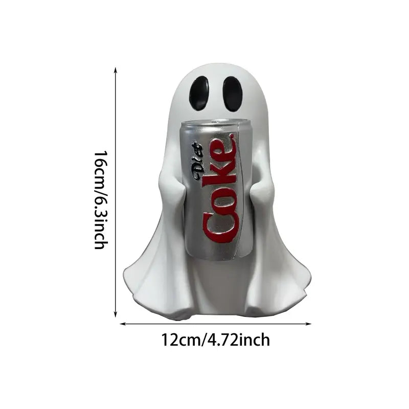 Ghost Holding Drink Resin Craft Ornament
