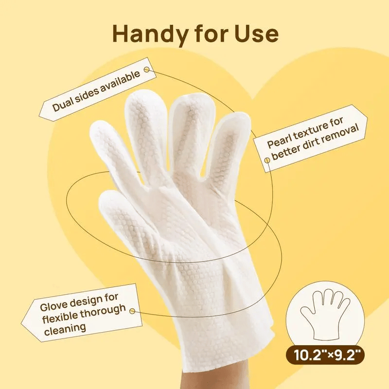 20Pcs Deodorizing Pet Glove Wipes