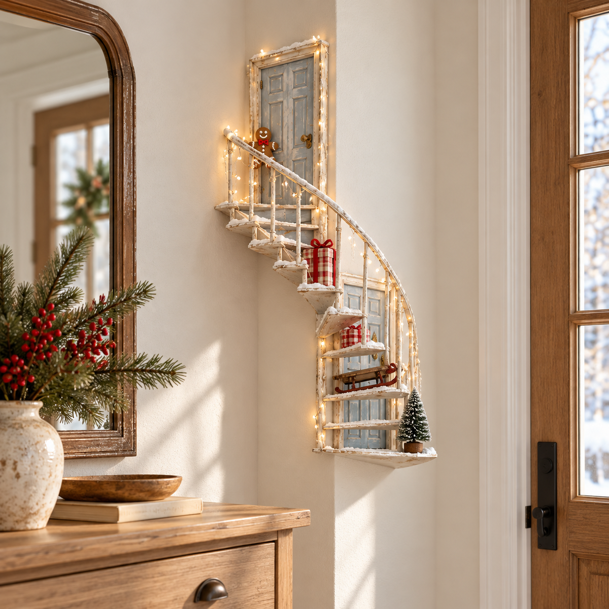 ✨ Lighted Fairy Stairway™ | Winter Wall Decor