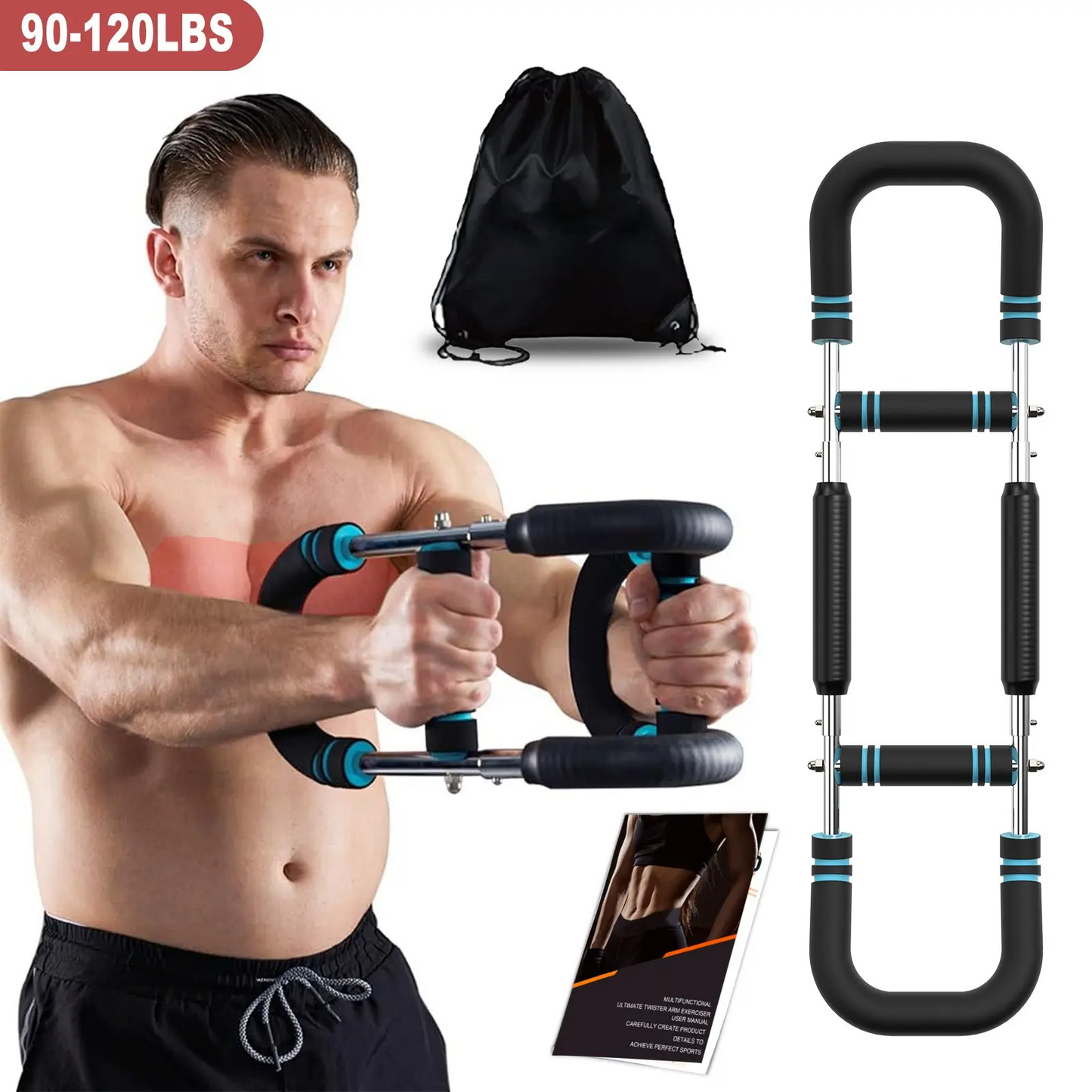 Arm & Chest Trainer – Adjustable Resistance Home Workout Equipment