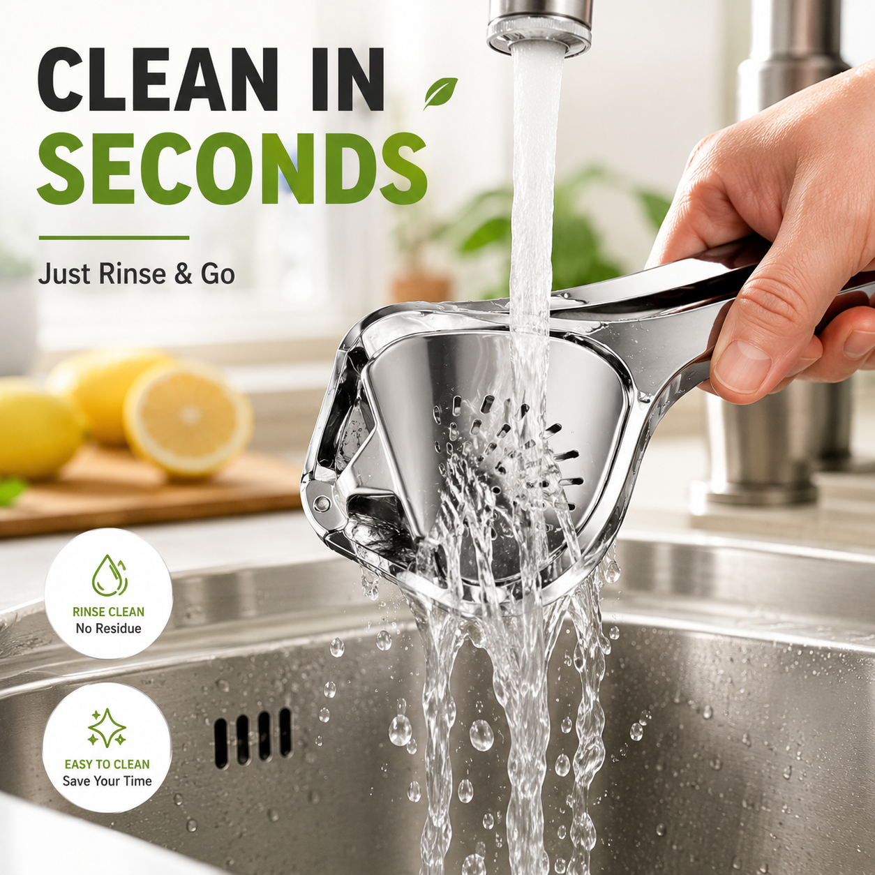 ๐ Fresh Lemon Squeezer โ No Seeds, No Mess, More Juice