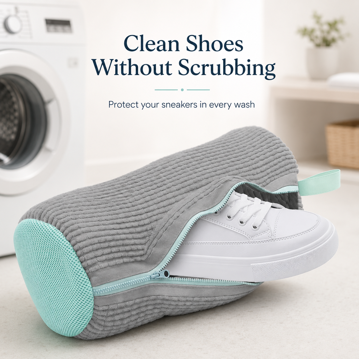 ๐ No-Scrub Shoe Washing Bag โ Clean & Protect Your Sneakers In The Washing Machine