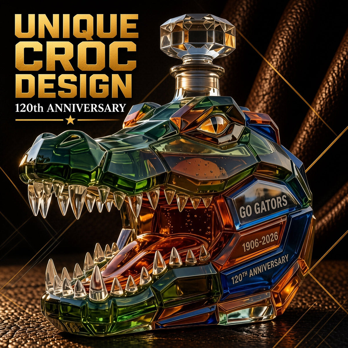 ๐ 120th Anniversary Crocodile Decanter