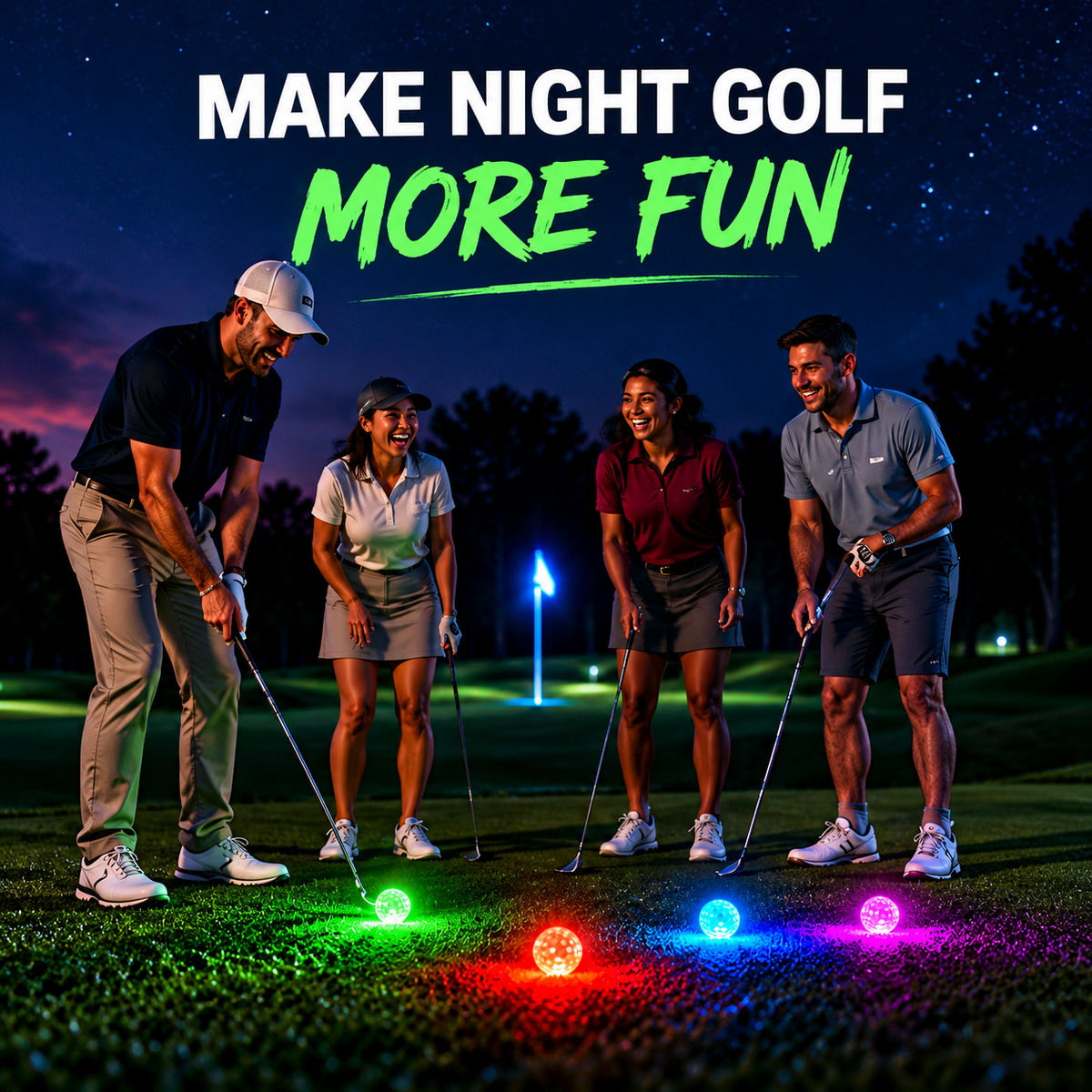 โณ Last Day 50% OFF-๐๏ธ6-Pack Glow Golf Balls