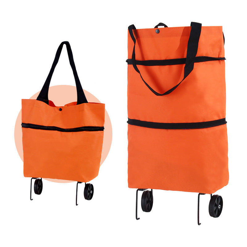 ๐ Foldable Grocery Cart Bag โ The Rolling Shopping Bag That Saves Your Back