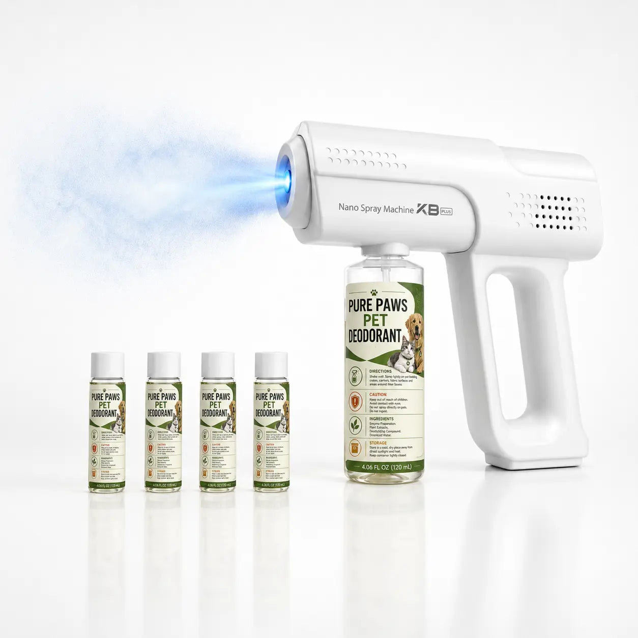 Nano Blue Light Probiotic Pet Odor Eliminator – Bio-Enzyme Urine Cleaner & Deodorizing Spray