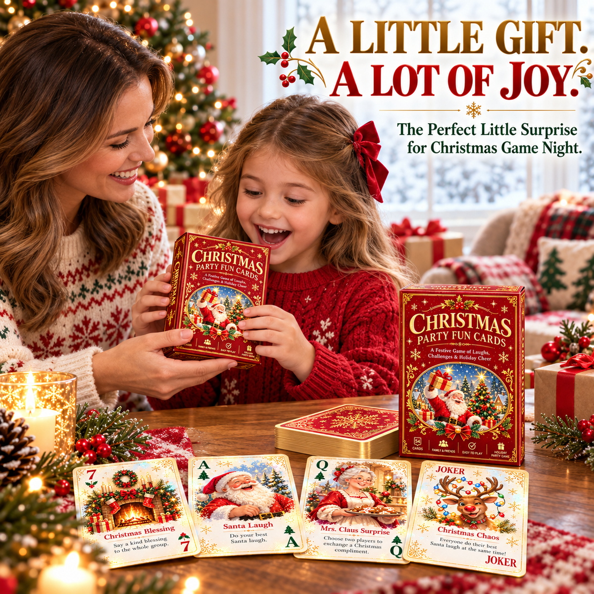 ๐ ๐
Christmas Party Fun Playing Cards -Make Your Christmas Game Night More Fun!