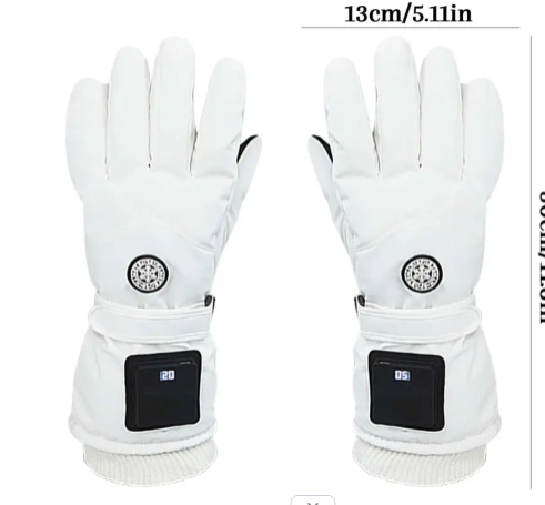 ๐ฅ Rechargeable Heated Gloves โ 3 Heat Settings, Waterproof Touchscreen Winter Gloves
