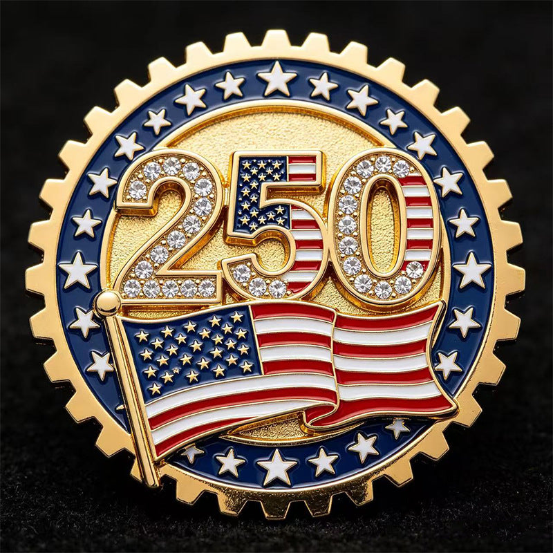 US 250th Anniversary Brooch Pin