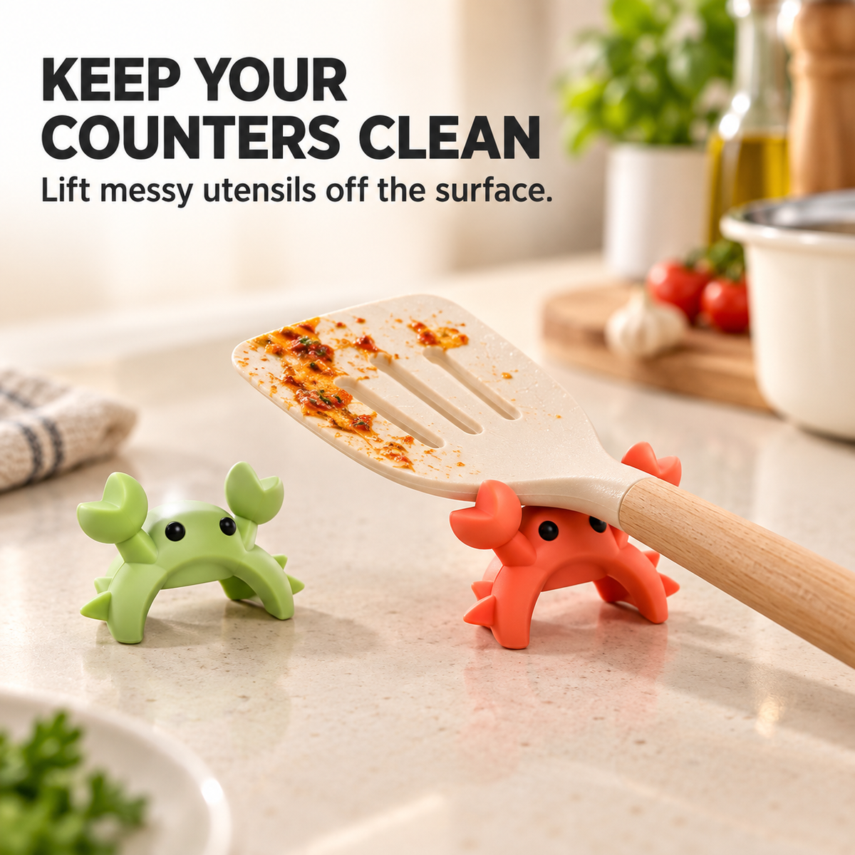 ๐ฆ 2-in-1 Crab Pot Clip โ Utensil Rest & Boil-Over Guar
