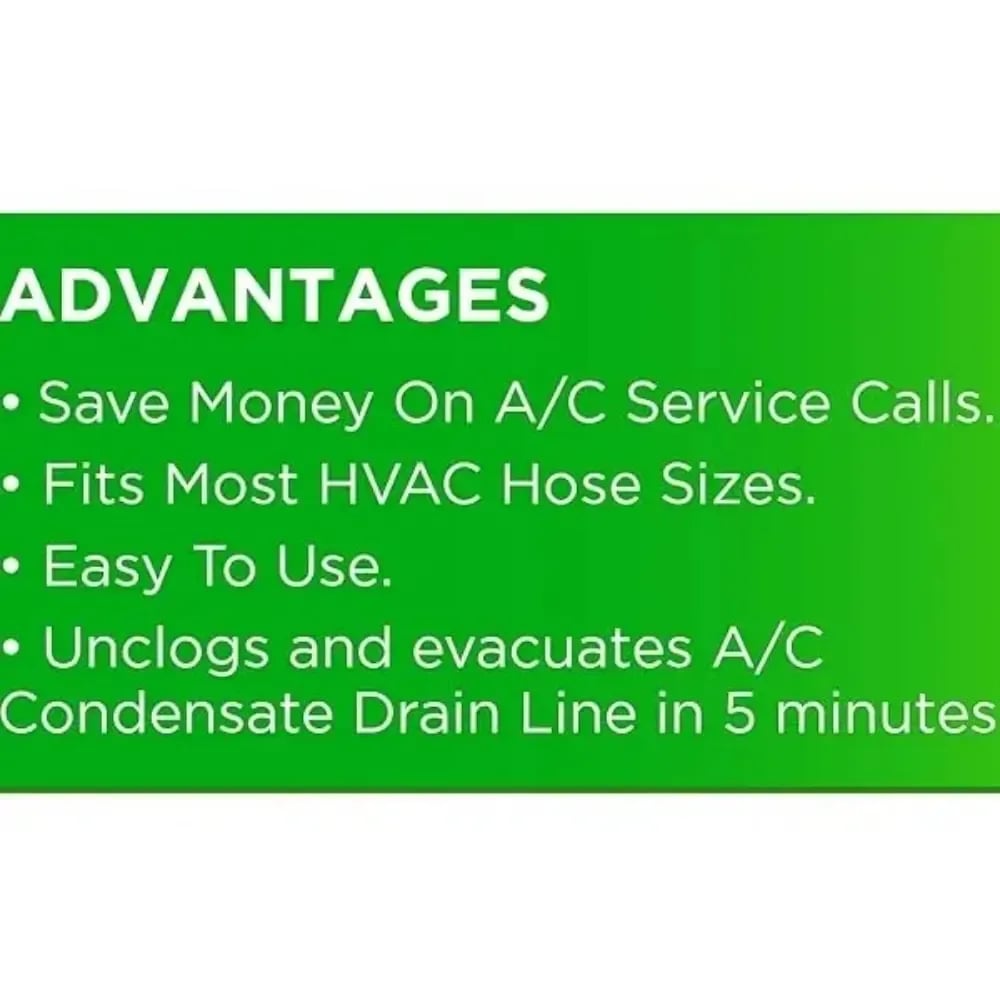🔥HOT SALE 49% OFF🧼AC Drain Line Cleaner Tool – Drain Clog Remover Adapter, Universal Wet/Dry Vac Attachment for Clearing AC Condensate Drain Lines, Clear Visibility Cleaning Kit✨