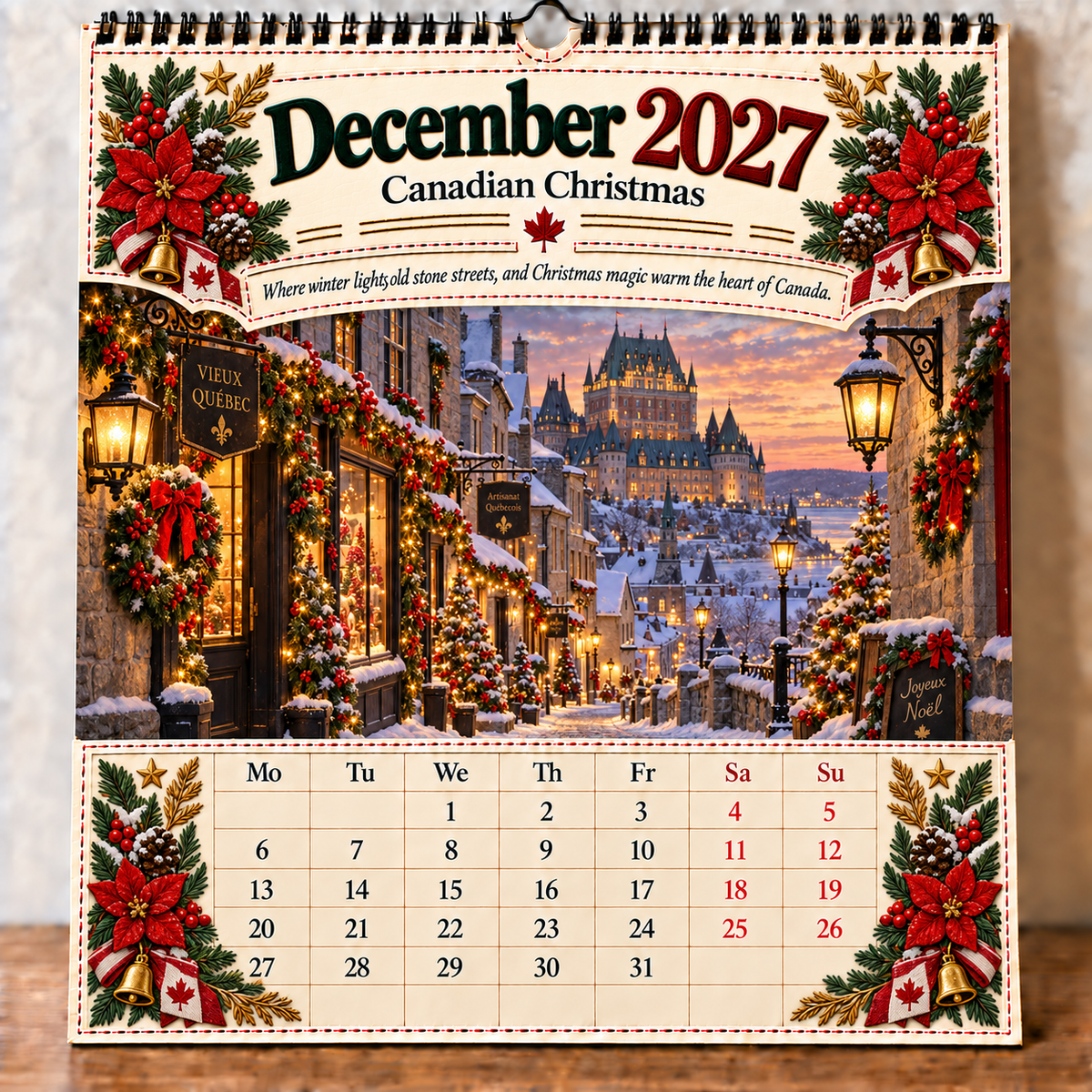 🇨🇦🍁 2027 Canada 160th Anniversary Wall Calendar 🍁🇨🇦