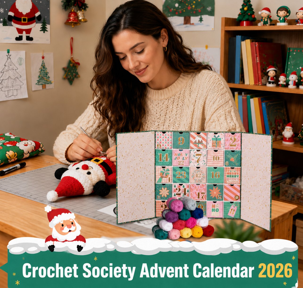 ๐งถ๐ 25 Days of Crochet Magic โ Advent Calendar 2026 with Yarn, Tools & Creative Surprises (๐ฅSame as in the video)