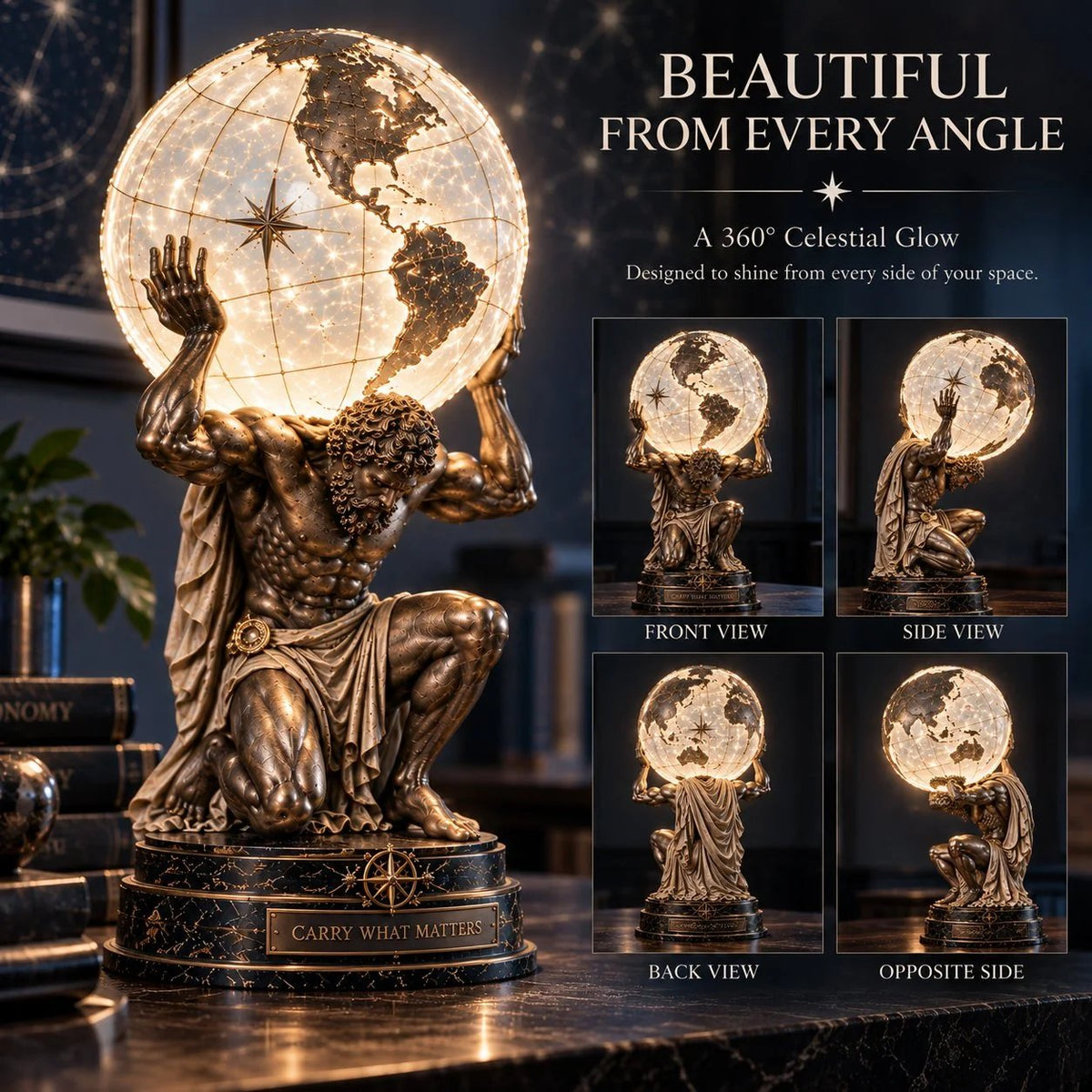 ๐ฅ๐๐ Atlas Illuminated World Sphere Lamp๐
