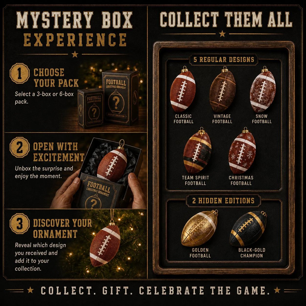 🏈 A Christmas Ornament Collection Made For Football Lovers