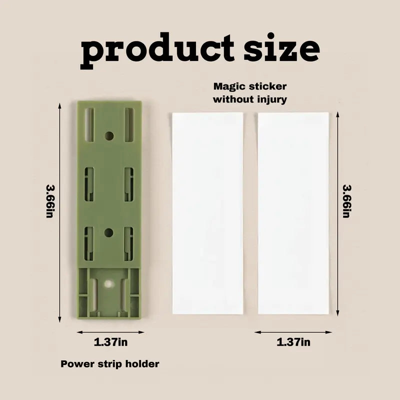10 Counts Adhesive Punch-Free Socket Holder