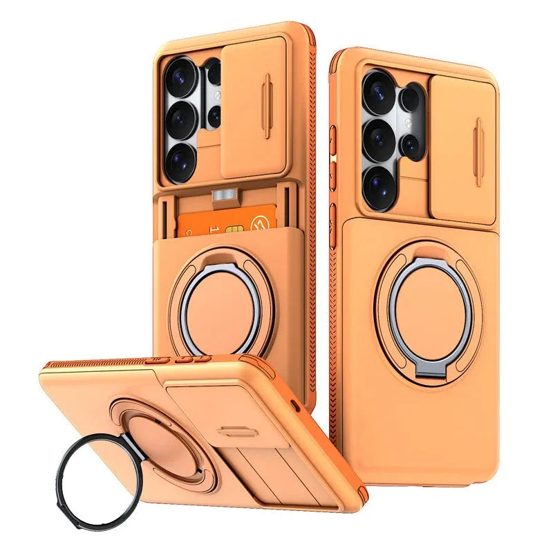 2-in-1 Shockproof Phone Case with Hidden Card Holder
