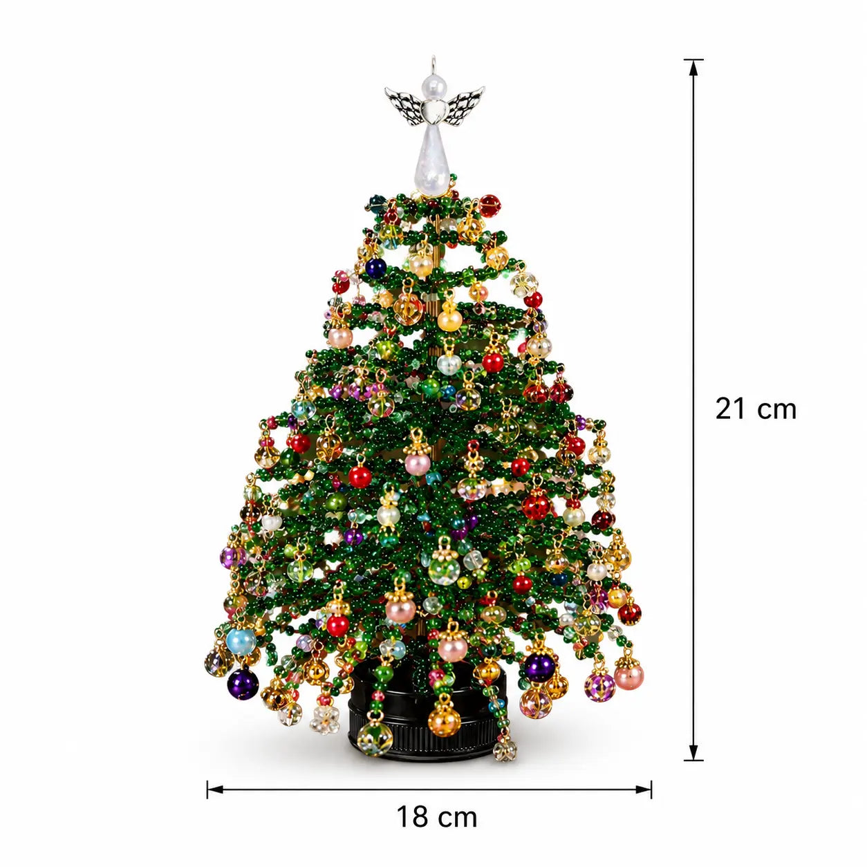 🎄49% OFF|DIY Crystal Beaded Mini Christmas Tree Kit, Fun Family Holiday Craft Gift Set