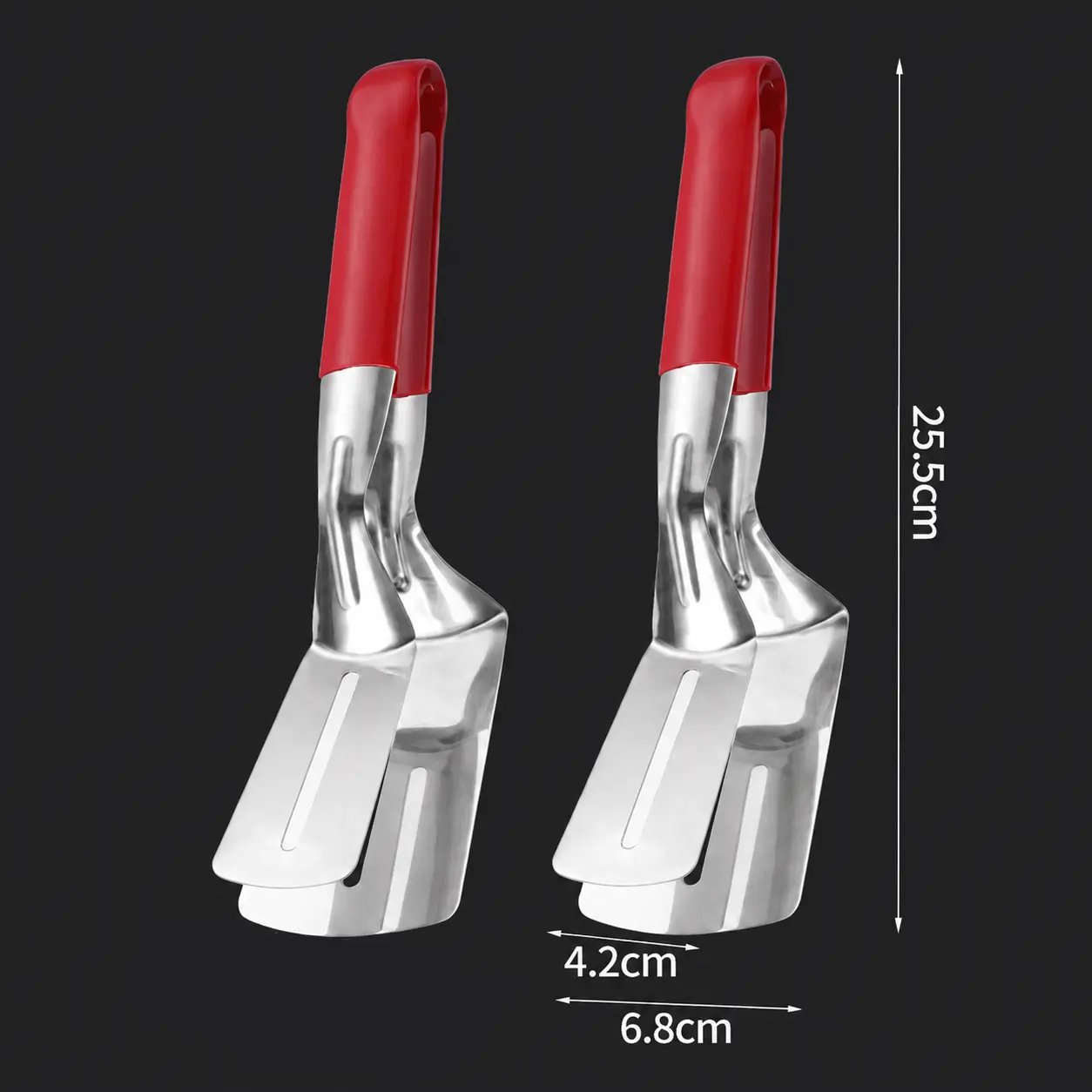BUY 1 GET 1 FREE🍳 2-in-1 Stainless Steel Spatula Tongs – Grip, Flip & Serve