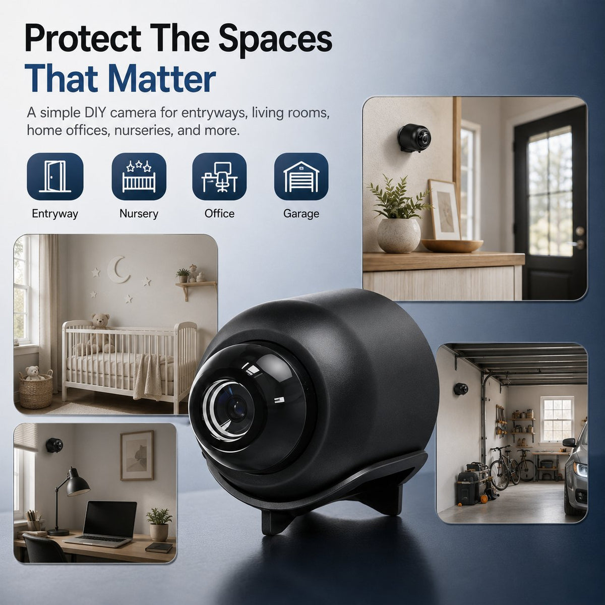 X5 Wireless Security Camera – 720P HD Portable Magnetic WiFi Camera with Motion Detection
