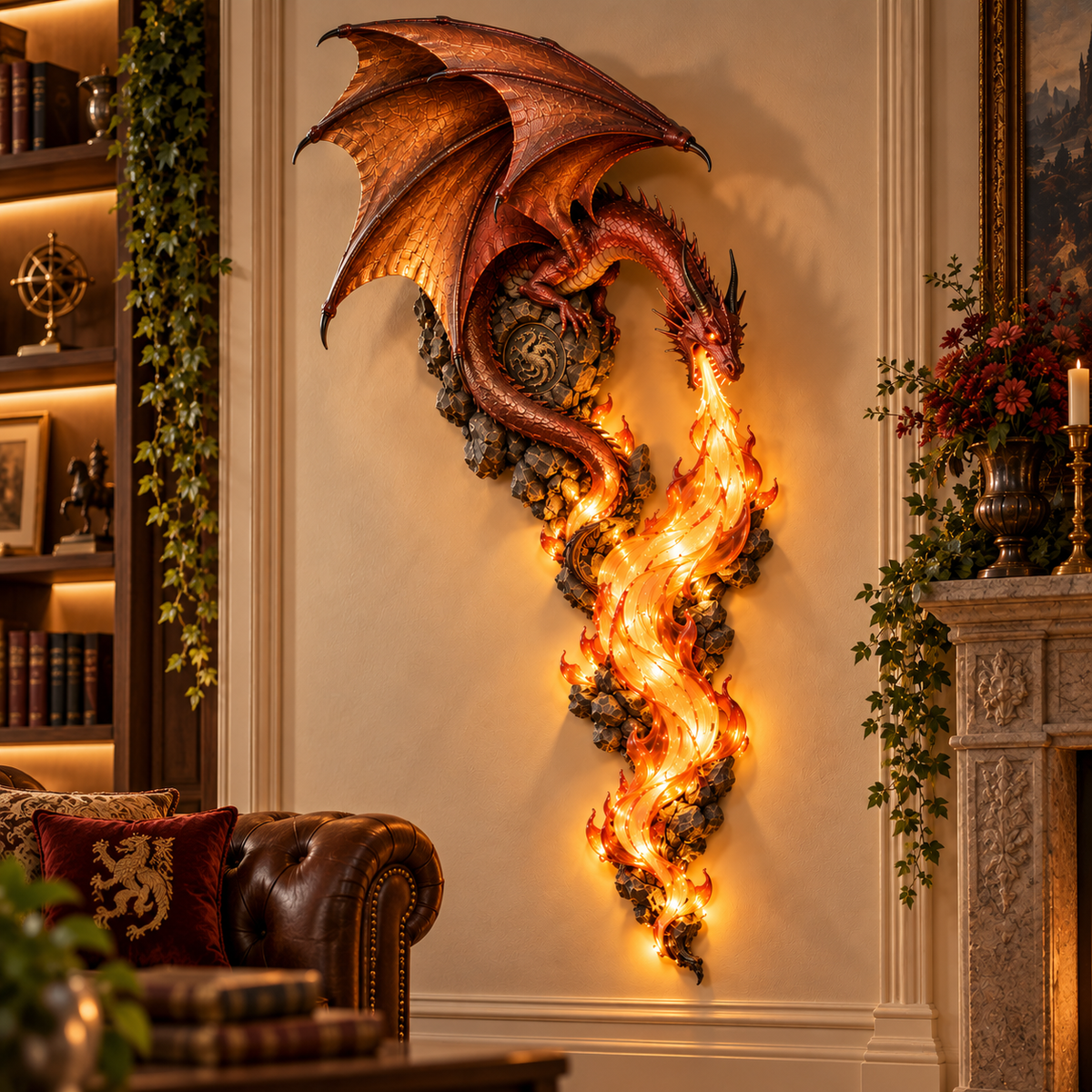 🐉2027 Dragonfire Guardian™ Wall Sconce – A Legendary Flame Awakens On Your Wall 🔥