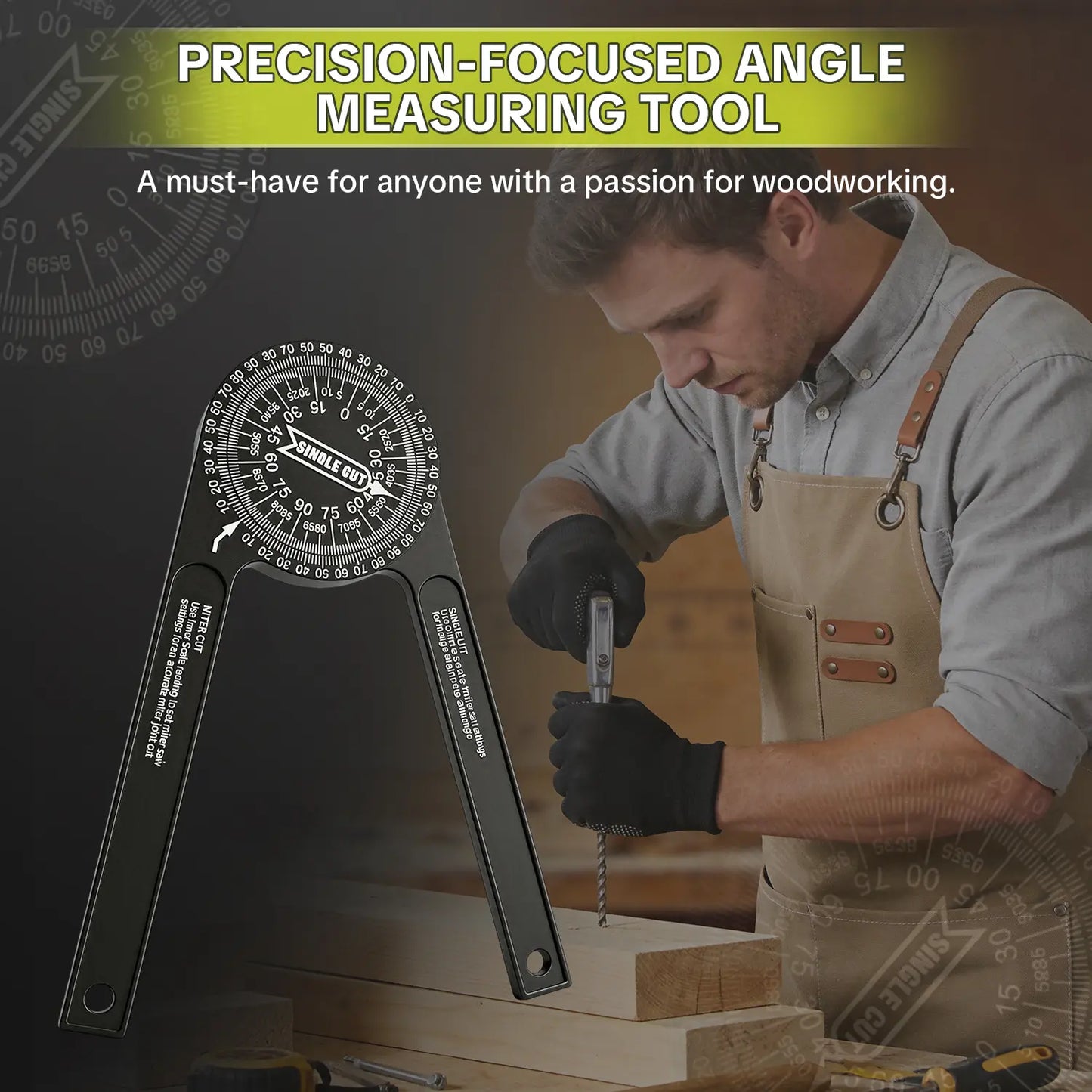 🔥Limited Time 49% OFF | Aluminum 7-Inch Angle Finder with Laser Scales