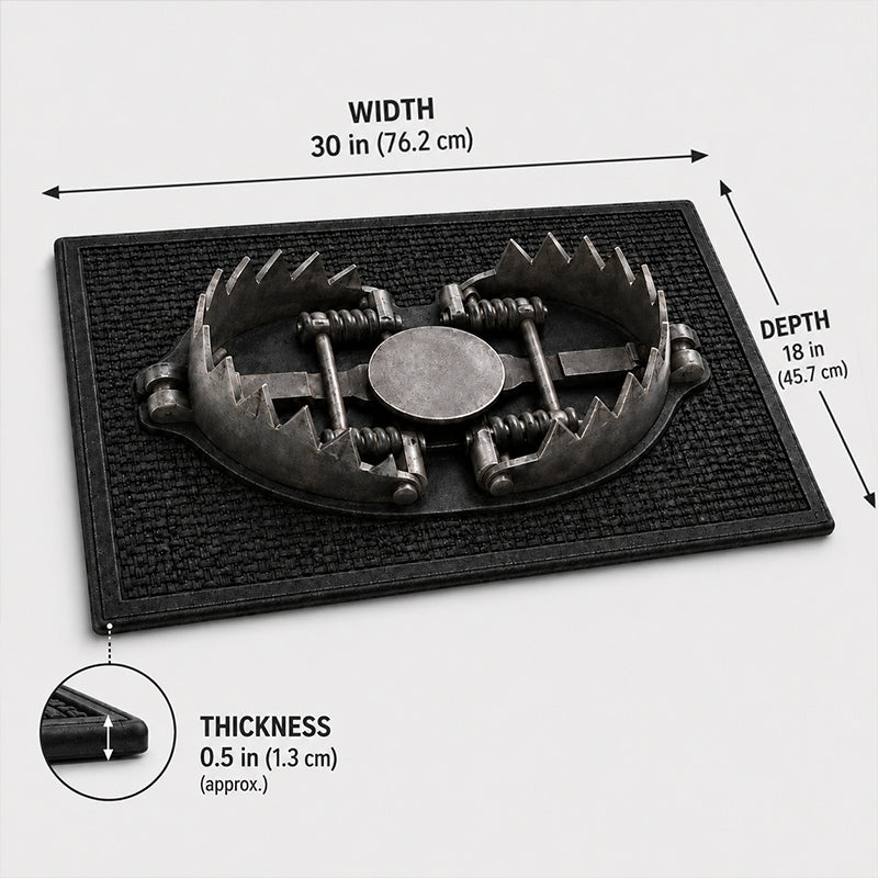 ๐ 3D Trap Illusion Door Mat โ Funny Halloween Prank Entrance Rug