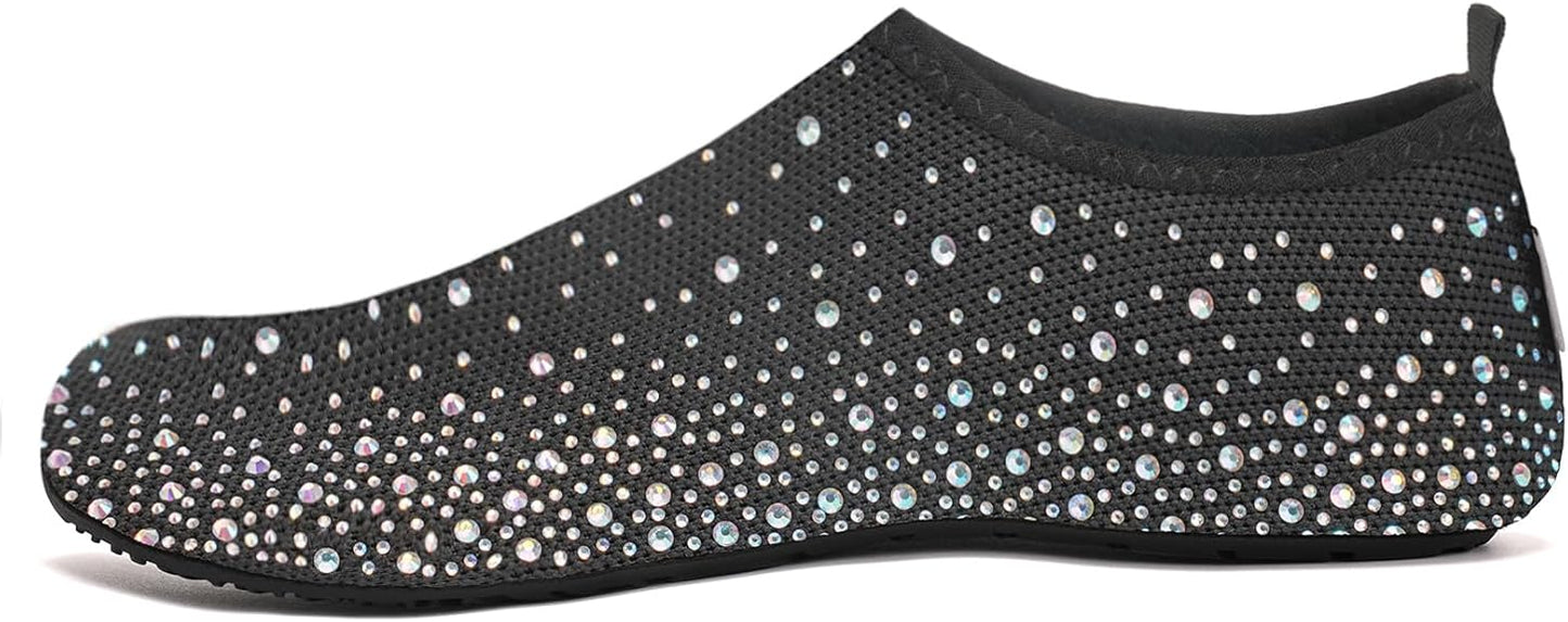 Women's Rhinestone Mesh Slip On Walking Shoes🏖️