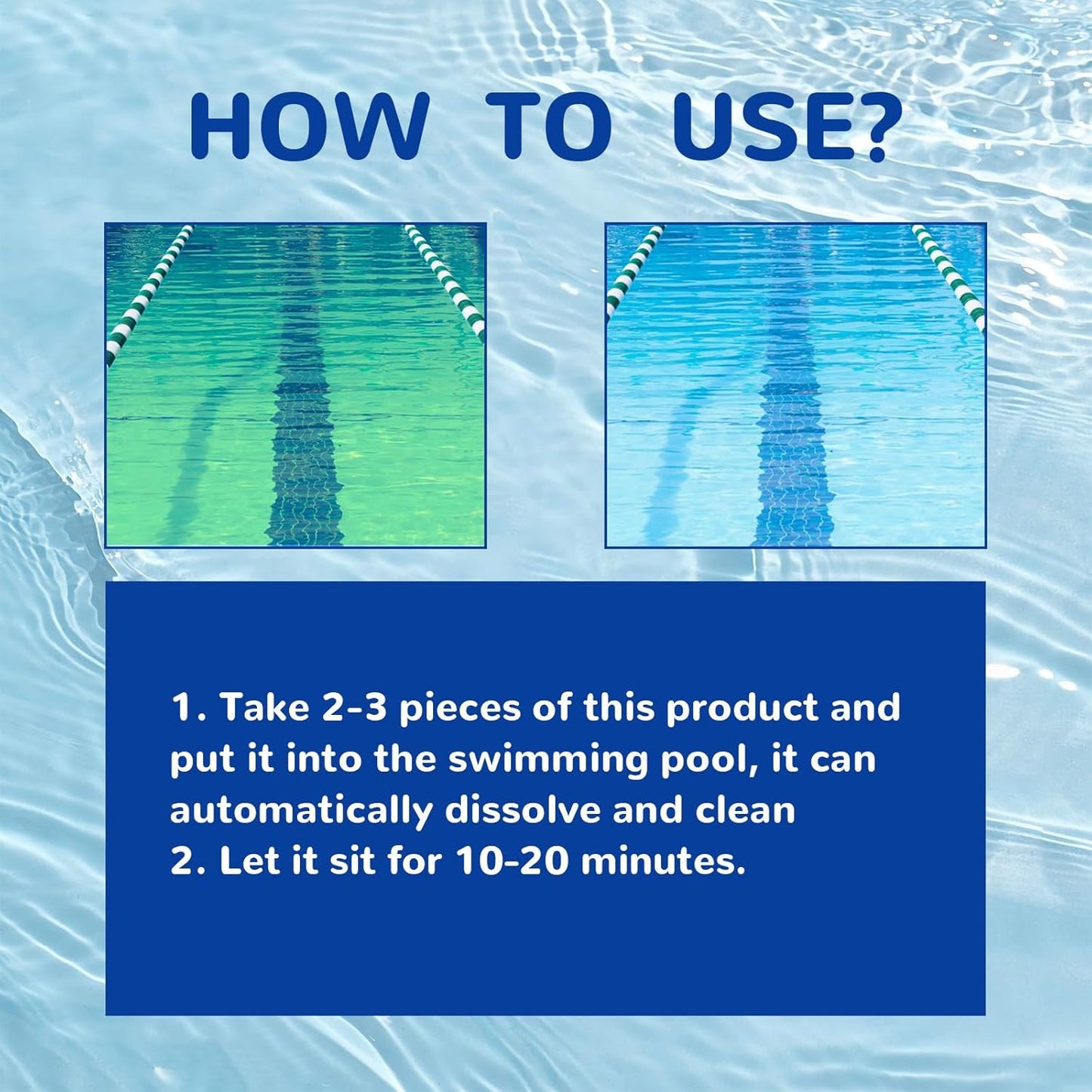๐โโ๏ธ Pool Cleaning Tablets for Crystal Clear Water โ Drop, Dissolve, Dive In! ๐โจ