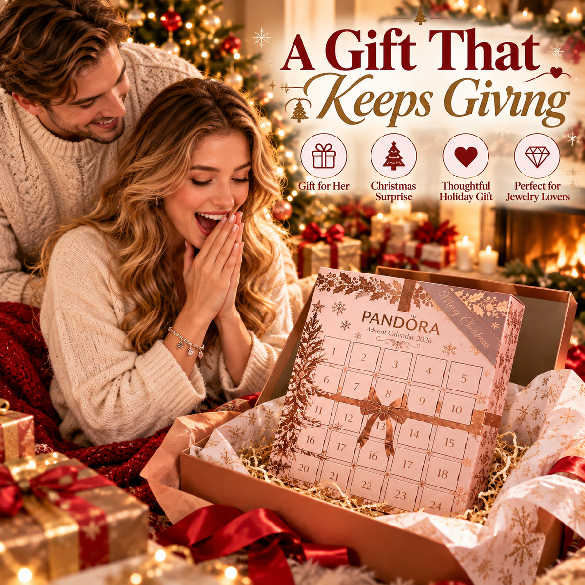 ๐ 24-Day Jewelry Advent Calendar โ Sparkling Christmas Surprises for Her