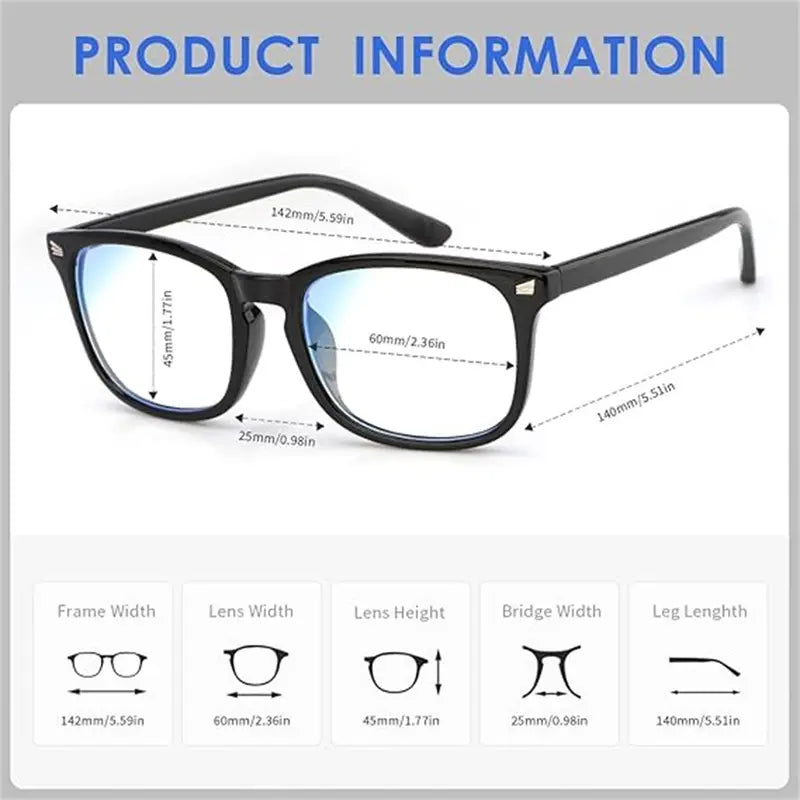Blue Light Eyeglasses for Men Women