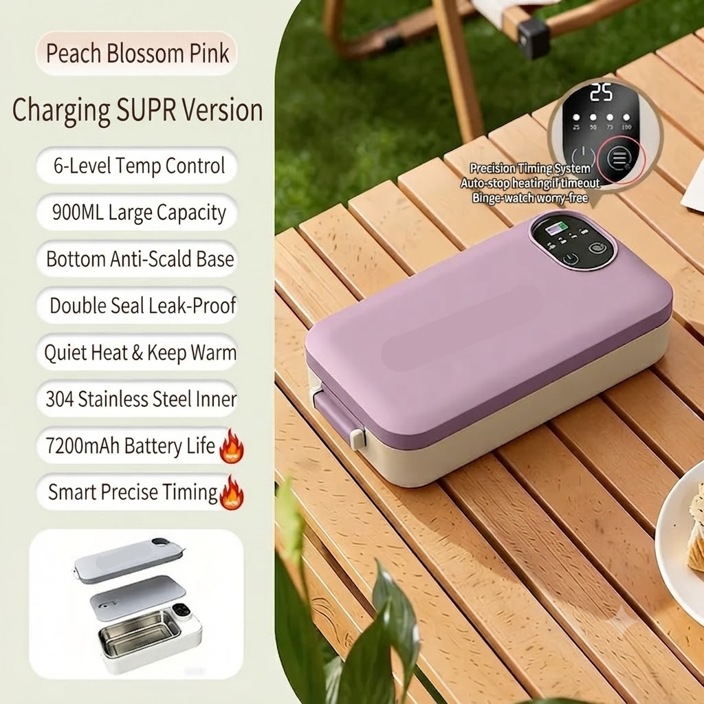 📢📢50% off now!🍱⚡ Portable electric lunch box with self-heating 🔋🌡️