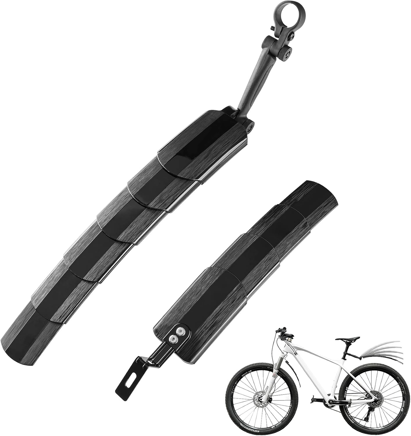 🚲 ROCKBROS Retractable Bike Mudguards - Adjustable Fender Set for MTB & Road Bikes