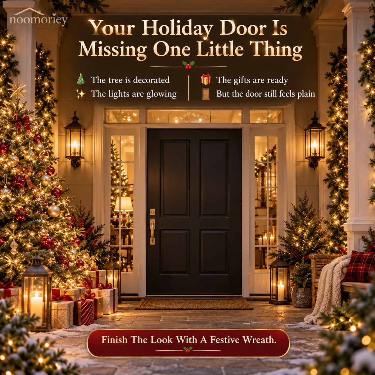 โ Let It Snow Christmas Snowman Wreath