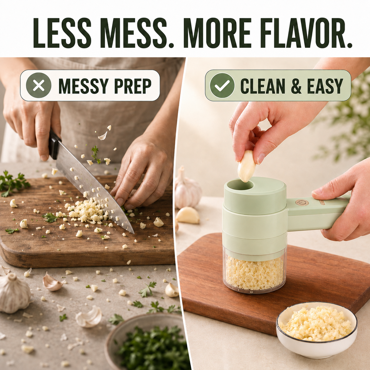 🧄🥕4-in-1 Handheld Electric Chopper – Slice, Mince, Peel & Clean in Seconds ⚡