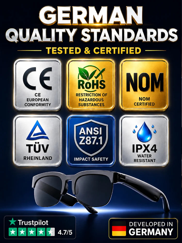 🚀 AI-Powered Smart Translation Bluetooth Glasses with 4K POV Camera 🌐