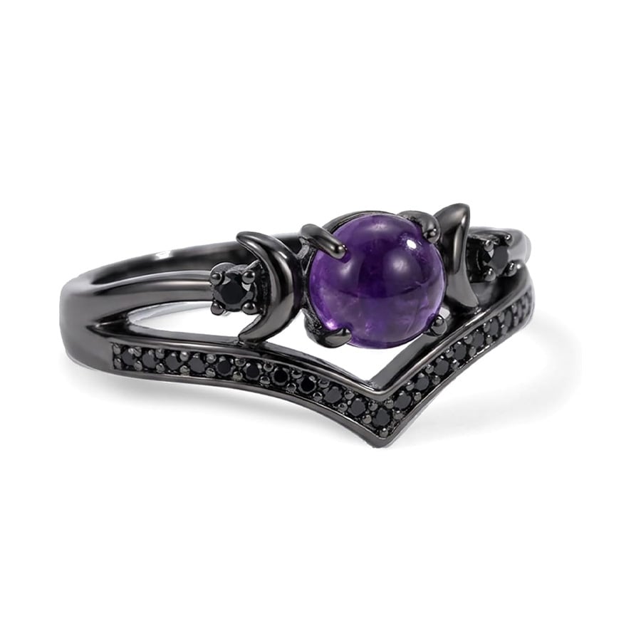 🔮 Enchanted Triple Moon Celestial Ring🌙