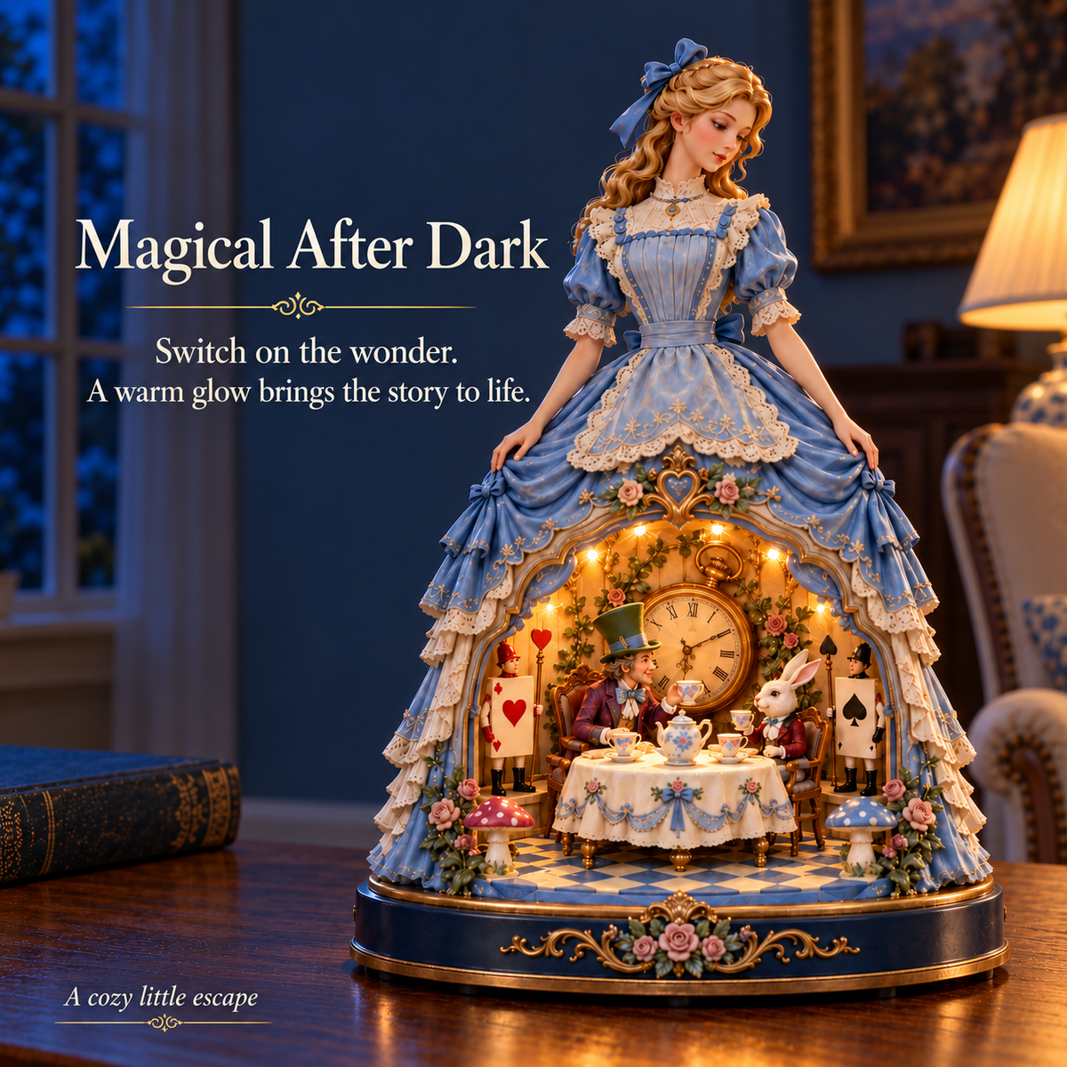 ✨ Elowen’s Enchanted Tea Party Lamp | A Magical Christmas Gift 🎁