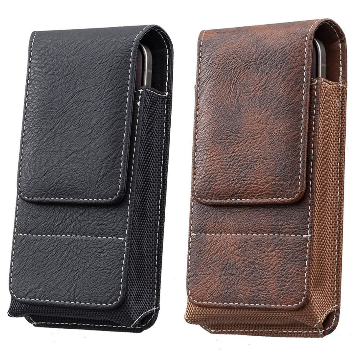 ⚡Men's Cell Phone Holster Pouch with Card Holder, Belt Clip Holster Casual Belt Bag