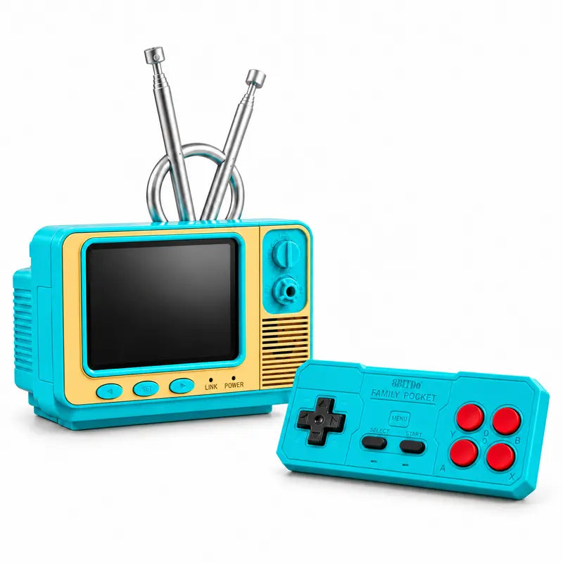 🎮🔥GV300 Retro Mini TV Gaming Console – 2.8' IPS Screen, 308 Classic Games & Wireless Controller